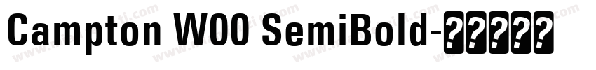 Campton W00 SemiBold字体转换